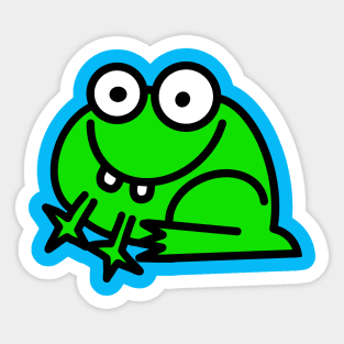 Froggy the Green Frog Sticker